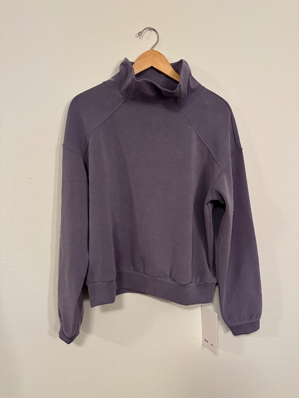 Lululemon Brushed Softstreme Funnel Neck Grape Mist Women's Size M NWT